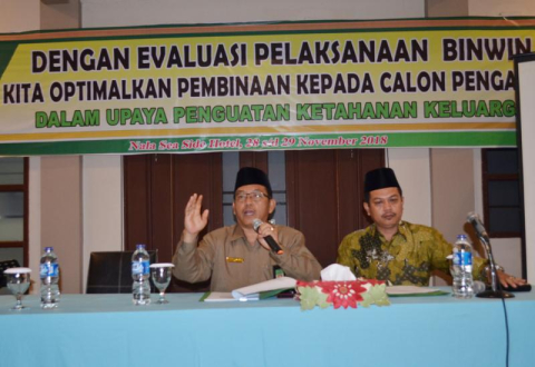 Menekan Angka Perceraian, Kanwil Kemenag Bengkulu Adakan Evaluasi Bimbingan Perkawinan