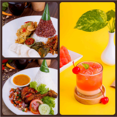 Hotel Santika Bengkulu Sajikan Nasi Rames Merah Putih Pendap Bengkulu