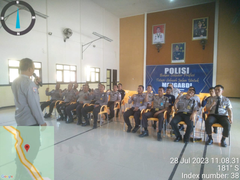 Dit Binmas Polda Bengkulu Lakukan Pendataan, Penertiban dan Pembinaan Serta  Sosialisasi Perpol 1 Tahun 2023 kepada Anggota Satpam Polres Kaur