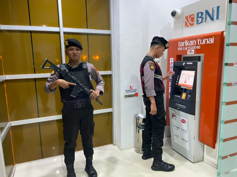 Dini Hari, Polres Kaur Patroli Objek Vital di Wilayah Kota Bintuhan