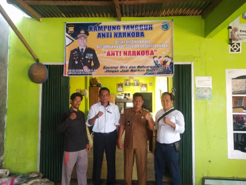 Sat Res Narkoba Polres Kaur Sambang Koordinasi Bentuk Kampung Tangguh Anti Narkoba di Desa Pahlawan Ratu