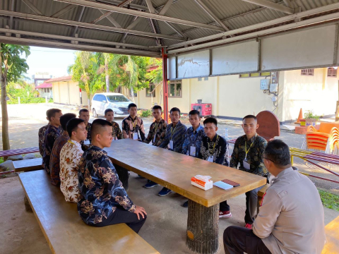 Polres Kaur Gelar Apel dan Binlat Casis Bintara dan Tamtama Polri Lulus Terpilih 