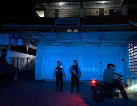 Cegah Aksi Kejahatan di Malam Hari, Sat Samapta Polres Kaur Gelar Patroli 