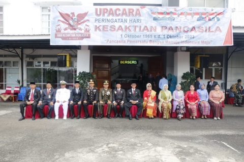 Kapolres Kaur Ikuti Upacara Kesaktian Pancasila 