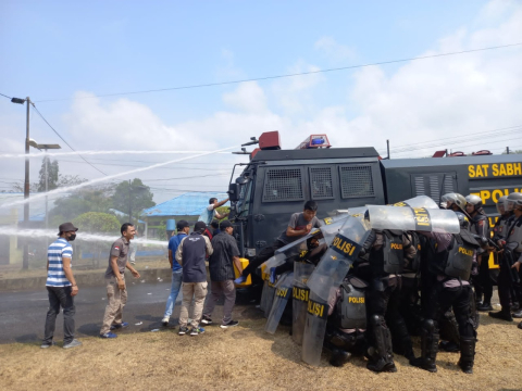 Polres Kaur Gelar Gladi Bersih Simulasi Sispamkota Pemilu 2024 