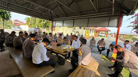 Kapolres Kaur Pimpin Anev Kinerja Polres Kaur dan Jajaran 