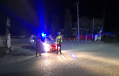 Antisipasi Tindak Pidana, Sat Lantas Polres Kaur Gelar Patroli Blue Light 