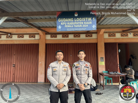 Tingkatkan Pengamanan Digudang Logistik, Personel Piket Satgas Preventif Operasi OMB Gelar Patroli 