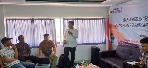 Kasat Reskrim Polres Kaur Ikuti Rapat Kerja Teknis Penanganan Pelanggaran Pemilu Tahun 2024