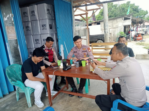 Patroli Presisi, Polres Kaur Lakukan Pengecekan Rutin Kantor KPU, Bawaslu, dan Gudang Logistik 