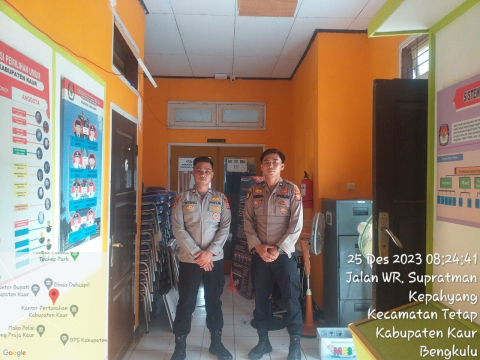 Patroli di Seputaran Kantor KPUD, Polres Kaur Lakukan Pemeriksaan 