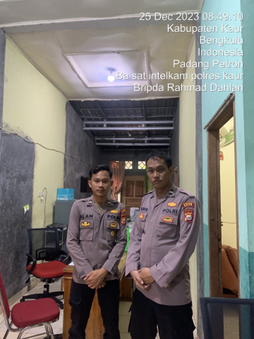 Pengamanan Kantor Bawaslu, Personel OMB Polres Kaur Patroli Keliling di Seputaran Kantor 