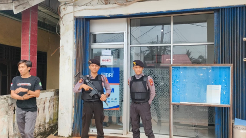 Cek Sitkamtibmas di Objek Vital, Polres Kaur Patroli di ATM 