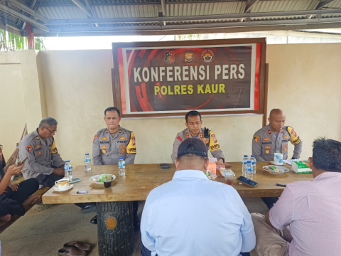 Polres Kaur Melaksanaan Konfrensi Pers Terkait Capaian Kinerja Polres Kaur Tahun 2023