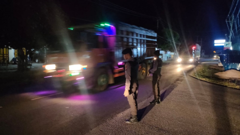 Cegah Kejahatan Malam Tahun Baru, Personel Sat Samapta Polres Kaur Patroli Presisi 