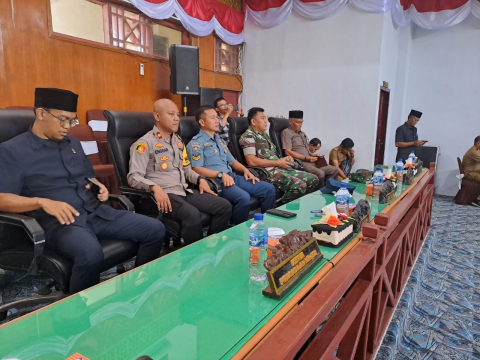 Wakapolres Kaur Hadiri Rapat Paripurna Penyampaian Rancangan Jadwal Masa Persidangan Kesatu Tahun 2024