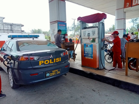 Jaga Sitkamtibmas, Personel Polsek Kaur Selatan Patroli KRYD, Sambangi Bank BPD, Mini Market dan SPBU