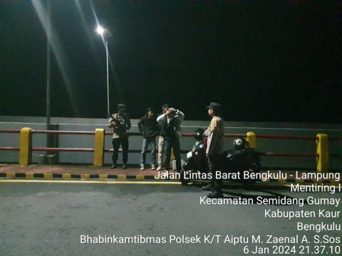 Polsek Kaur Tengah Patroi Dialogis Antisipasi 3Cdan Premanisme