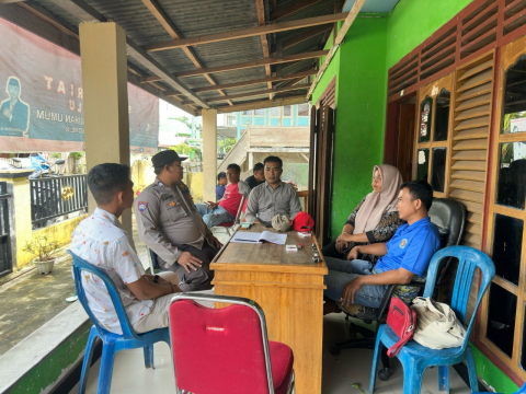 Jelang Pemilu 2024, Polsek Kaur Utara Sambang Sekertariat Panwascam 