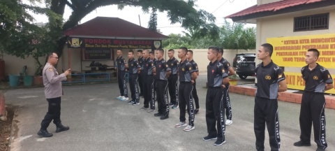 Kabag SDM Polres Kaur Pimpin Apel dan Kegiatan Binlat Casis Bintara dan Tamtama 