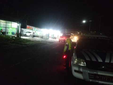 Ciptakan Kamseltibcar Lantas Lancar, Polres Kaur Pantau Arus Lalin