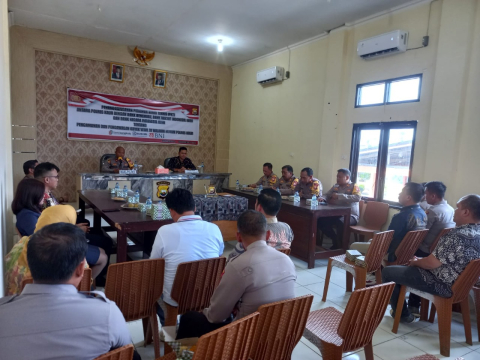 Pengamanan dan Pengawalan Objek Vital, Polres Kaur PKT Bersama BPD, BRI dan BNI 
