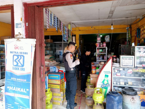 Personel Piket Sat Samapta Polres Kaur Patroli Keliling Pantau Situasi Kamtibmas Jelang Pemilu