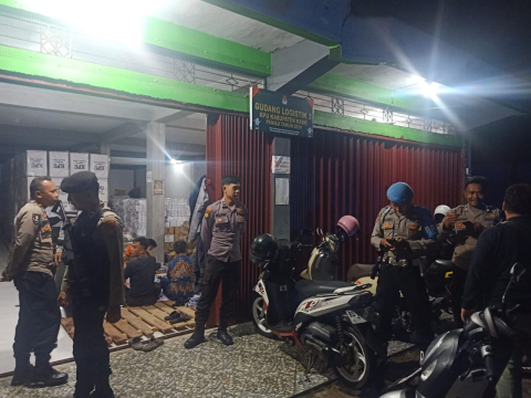 Cipta Kondisi, Polres Kaur Patroli Gabungan di Seputaran Wilkum