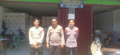 Pastikan Sitkamtibmas Aman, Polres Kaur Patroli Dialogis Cek Kantor Penyelenggara Pemilu