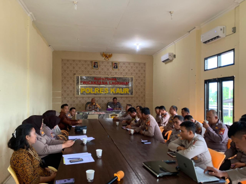Tindak Lanjut DIPA Tahun 2024, Polres Kaur Laksanakan Kegiatan Asistensi