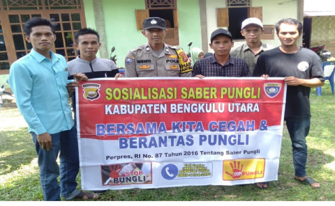 Bhabinkamtibmas Desa Serumbung Ajak Warga Binaanya Cegah Pungli 