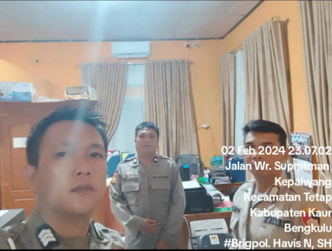 Operasi Mantap Brata Nala 2023, Polres Kaur Pengamanan Kantor KPUD 