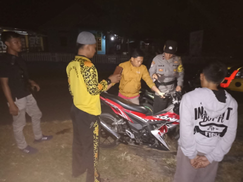 Cek Sitkamtibmas di Wilkum, Polsek Kaur Utara Patroli KRYD 