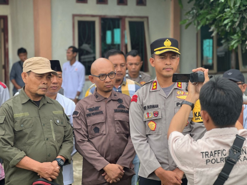 Pantau Rekapitulasi di Tingkat PPK, Polres Kaur Patroli Gabungan 