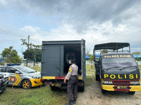 Polres Kaur Amankan Rapat Pleno Rekapitulasi Suara Tingkat Kabupaten 