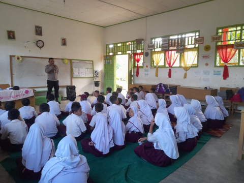 Polsek Giri Mulya Lakukan Sosialisasi Anti Bulying di SDN Bengkulu Utara