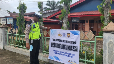 Sat Lantas Polres Mukomuko Laksankan Operasi Keselamatan Nala 2024