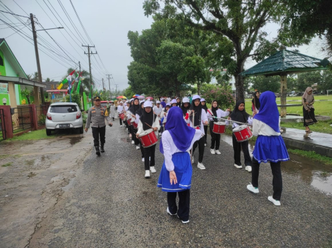 Polres Kaur Lakukan Pengamanan Pawai Sambut Bulan Ramadhan 1445 H