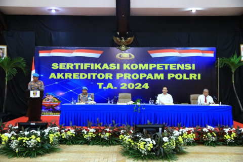 Tingkatkan Pelayanan Publik, DivPropam Polri Gelar Sertifikasi Kompetensi Bintara Akreditor 