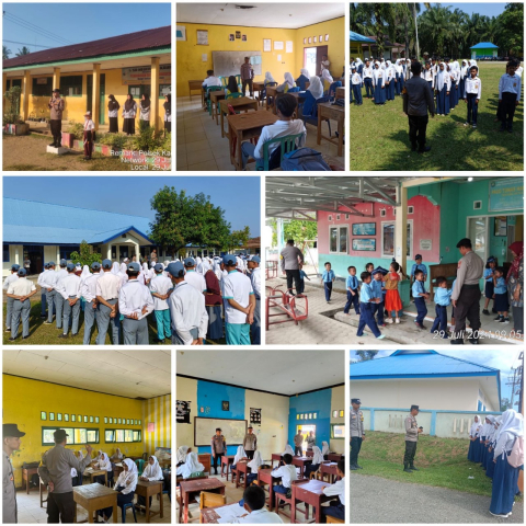 Berikan Pembinaan Tentang Hukum, Polres Kaur dan Polsek Jajaran Gelar Police Go To School
