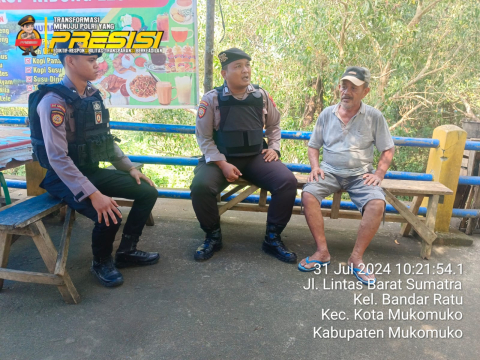 Personel Sat Samapta Polres Mukomuko Patroli Cooling System Cegah Gangguan Keamanan dan Ketertiban 