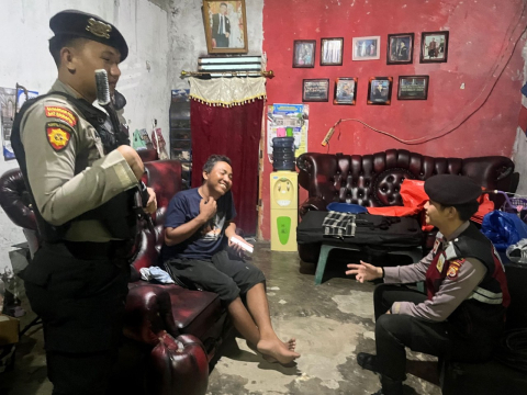 Personel Sat Samapta Polres Kaur Polda Bengkulu, Patroli Dialogis Presisi Pantau Sitkamtibmas
