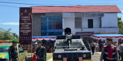 Polres Mukomuko Turunkan 136 Personel Amankan Pengundian Nomor Urut Paslon Pilkada 2024