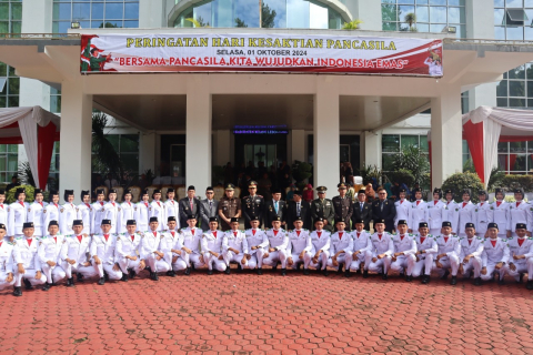 Kapolres Rejang Lebong Ikuti Upacara Periingatan Hari Kesaktian Pancasila Tahun 2024 