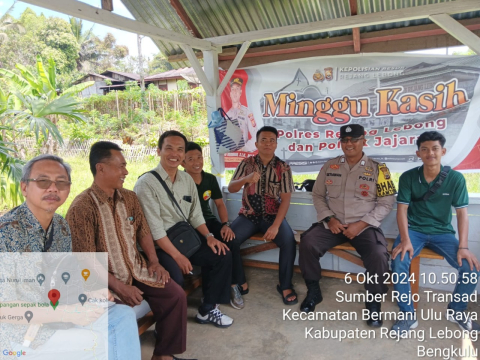 Jaga dan Pantau Perkembangan Kamtibmas, Polsek Bermani Ulu Gelar Minggu Kasih 