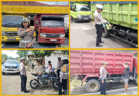 Puluhan Kendaraan Terjaring Sweeping Satlantas di Jalur Arga Makmur - Air Besi - Bengkulu