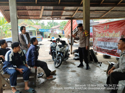 Polsek Padang Ulak Tanding Gelar Jumat Curhat Bersama Bhabinkamtibmas