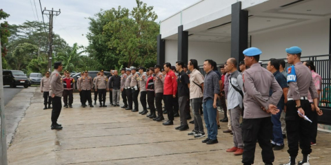 Polres Kepahiang Laksanakan Pengamanan Ketat Rapat Pleno Terbuka Rekapitulasi Hasil Perhitungan Suara Pilkada Tahun 2024