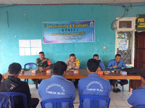 Cooling System, Bhabinkamtibmas Polsek Lebong Atas Hadiri Monev di Desa Tabeak Blau
