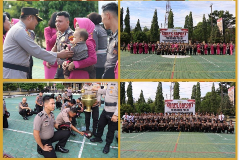 Korps Rapot Kenaikan Pangkat Polres Bengkulu Utara Berjalan Khidmat
